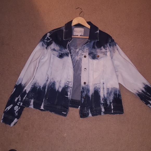 RACHEL Rachel Roy Jackets & Blazers - NWOT bleach dyed denim jacket RACHEL Rachel Roy Jackets & Blazers - NWOT bleach dyed denim jacket